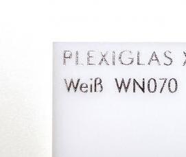 Белое оргстекло 3 мм - тип 2