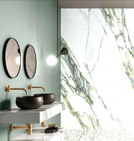 Белый керамогранит под мрамор 60х60 - модель 1