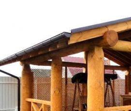 Беседка для дачи из кирпича - модель 1