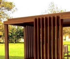 Беседка из обожженного дерева Челябинск