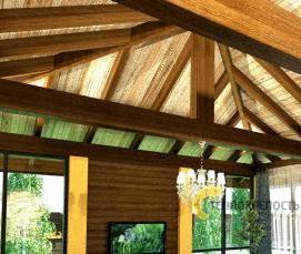 Беседка с летней кухней и барбекю - вариант 4