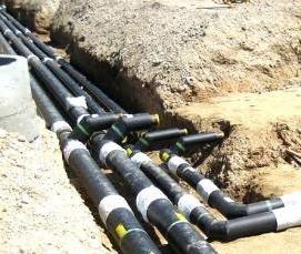 Бесканальная прокладка труб - вариант 1