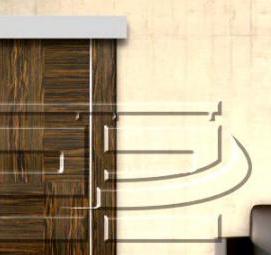 Беспороговые раздвижные двери - модель 2