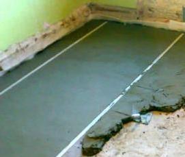 Бетонная стяжка на деревянный пол - вариант 2