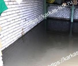 Бетонная стяжка в гараже - модель 3