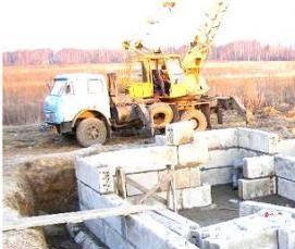 Блоки фундаментные пустотелые малоформатные 300 мм - модель 1