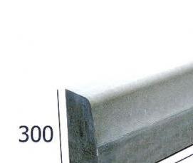 Бордюрный камень красный - вариант 1