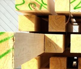 Брус Лиственница 150х150х6000 мм - вариант 2