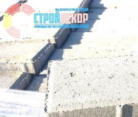 Брусчатка кирпичик 100х200х80 мм серая - вариант 2