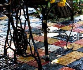 Брусчатка тротуарная цветная - вариант 1