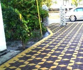 Брусчатка тротуарная цветная - вариант 4