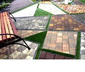 Брусчатка тротуарная цветная - вариант 2