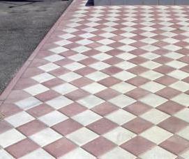 Брусчатка вибропрессованная двухслойная гладкая серая - тип 3