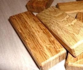 Брусок Дуб 40х40 мм - вариант 4