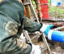 Бурение скважин промывкой водой - модель 3