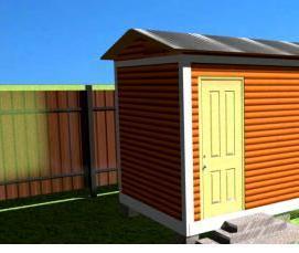 Бытовка большая для дачи - тип 1