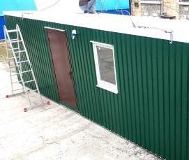 Бытовка деревянная 4 метра - тип 1