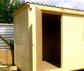 Бытовка деревянная 4 метра - тип 2