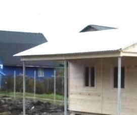 Бытовка с навесом - модель 3