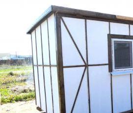 Бытовка с печкой - вариант 1