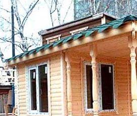 Бытовки дачные зимние - вариант 4