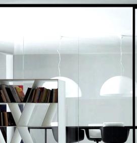 цельностеклянные раздвижные двери - вариант 4