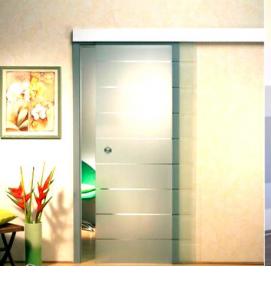 цельностеклянные раздвижные двери - вариант 3