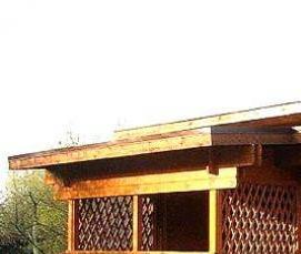 Дачные беседки из бруса - тип 1