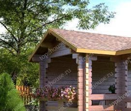 Дачные беседки из бруса - тип 4
