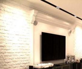 Декоративный белый кирпич из гипса - вариант 4