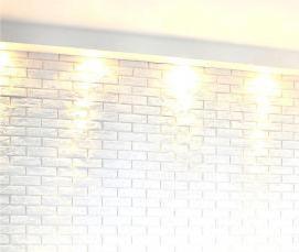 Декоративный белый кирпич из гипса - вариант 3