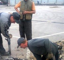 Демонтаж цементного пола Москва
