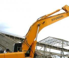 Демонтаж части здания - модель 1