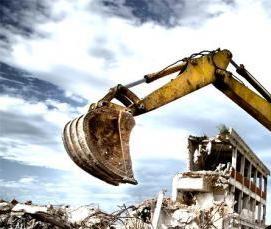 Демонтаж части здания - модель 4