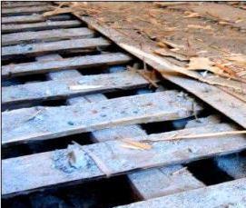 Демонтаж деревянного настила - модель 2