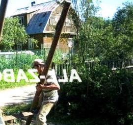 Демонтаж деревянной опоры Новосибирск