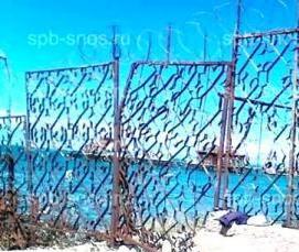 Демонтаж металлических столбов - тип 4