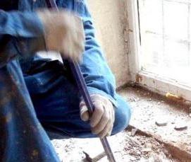 Демонтаж отлива - вариант 4