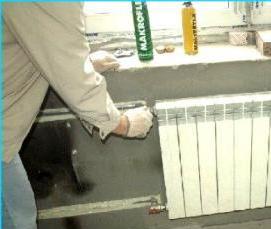 Демонтаж радиатора - модель 4