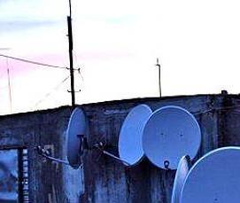 Демонтаж спутниковой антенны - вариант 4