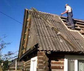 Демонтаж старой крыши - модель 3