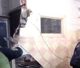 Демонтаж стены из газобетона - модель 4