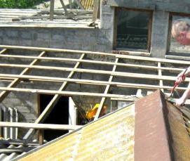 Демонтаж утеплителя кровли - вариант 4