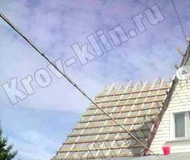 Демонтаж утеплителя кровли - вариант 3