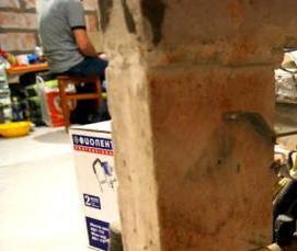 Демонтаж утеплителя стен - модель 1