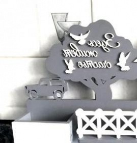 Деревянная ключница с фамилией Тюмень