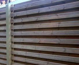 Деревянный забор жалюзи с монтажом Самара