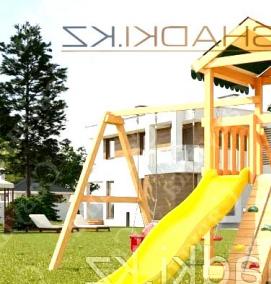 Детская горка башня - модель 1