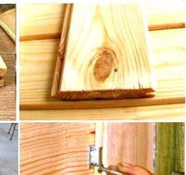 Дверь в баню из шпунтованной доски - вариант 2