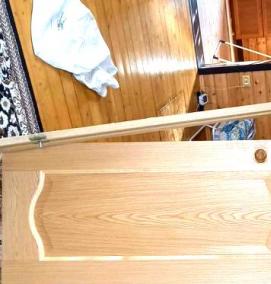 Дверь входная деревянная с коробкой уличная - модель 4